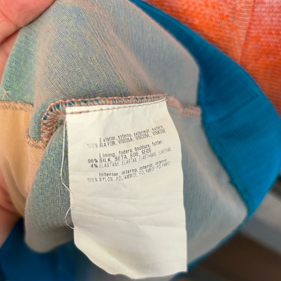 Missoni zig zag mini dress 38 Small Italy knit 3/4-bracelet sleeve $980 chevron - Picture 7 of 9